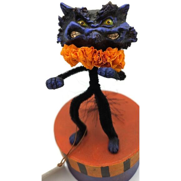 Rucus Studio Scott Smith Brat Cat Halloween Purple Black Figure Candy Box Decor - Picture 4 of 8